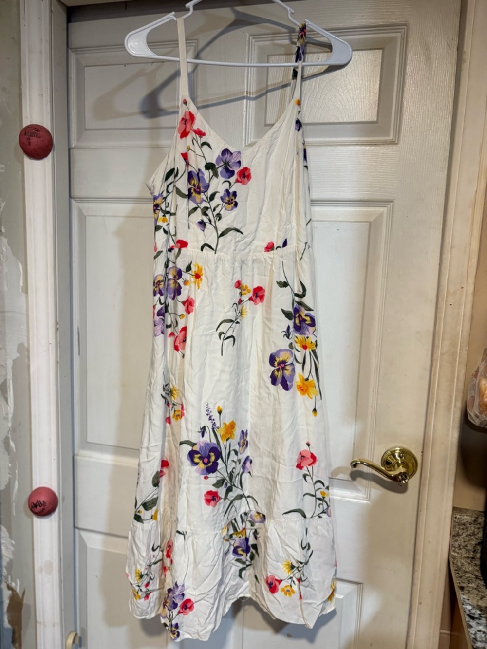 Old Navy Cream Smocked Cami Top dress